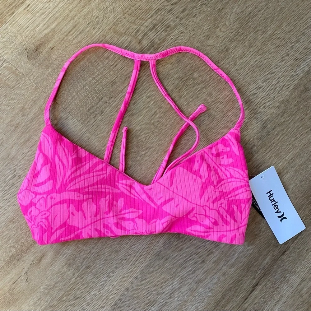 Hurley Jungle Walk Open Back Swim Top